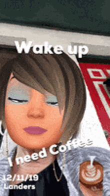 Wake Up Coffee GIF