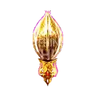 a pixel art of a purple flower with a skull in the center