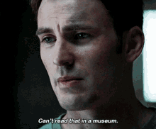Steve Rogers Cant Read That In A Museum GIF - Steve Rogers Cant Read That In A Museum Museum GIFs