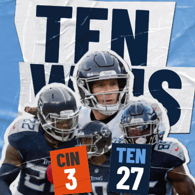 Tennessee Titans (27) Vs. Cincinnati Bengals (3) Post Game GIF