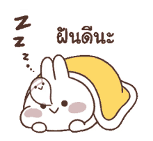 mimi cute animated bunny sleepy
