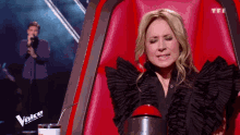 lara fabian the voice thinking having second thoughts grin