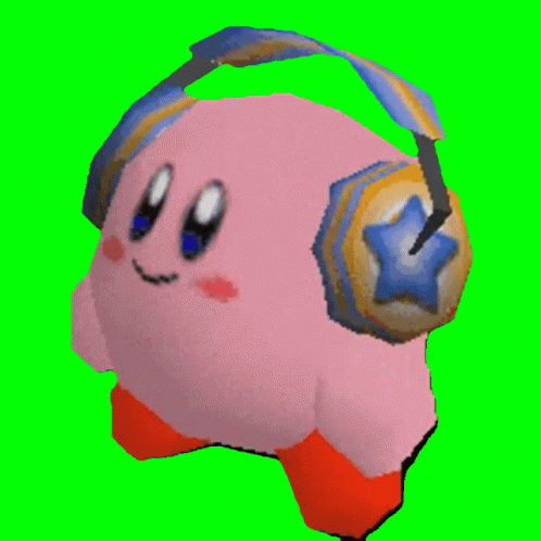Kirby Headphones GIF - Kirby Headphones - Discover & Share GIFs