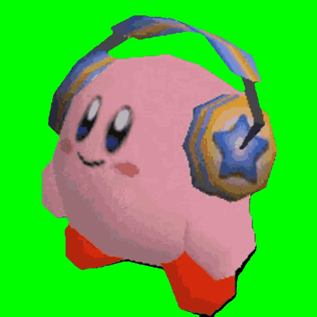 Kirby Headphones GIF Kirby Headphones Discover Share GIFs