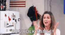 Jennifer Aniston Egg Yolk Sauce GIF