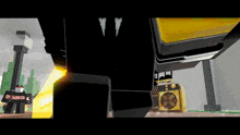 a cartoon character with a roblox logo on their chest