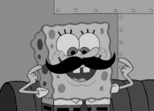 Spongebob Mustache GIF