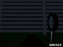 a magnifying glass in front of a fence with the words build 0.0.3 on the bottom right
