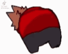 a cartoon drawing of a red apple with a leaf on it .