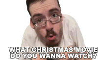 What Christmas Movie Do You Wanna Watch Ricky Berwick Sticker - What Christmas Movie Do You Wanna Watch Ricky Berwick Christmas Movie Stickers