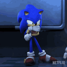 Pondering Sonic The Hedgehog GIF - Pondering Sonic The Hedgehog Sonic Prime GIFs