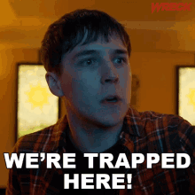 Were Trapped Here Jamie Walsh GIF - Were Trapped Here Jamie Walsh Wreck GIFs
