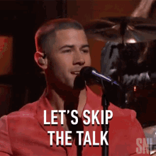lets skip the talk nick jonas this is heaven song saturday night live lets not talk anymore