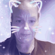 stare selfie cat filter