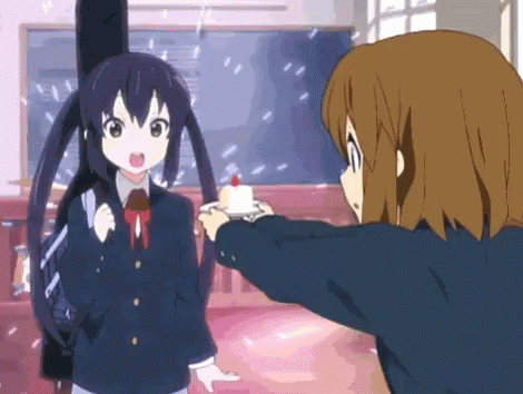 Anime Cake GIF - Anime Cake Sad - Discover & Share GIFs