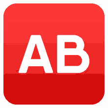 ab button symbols joypixels blood type ab letter ab