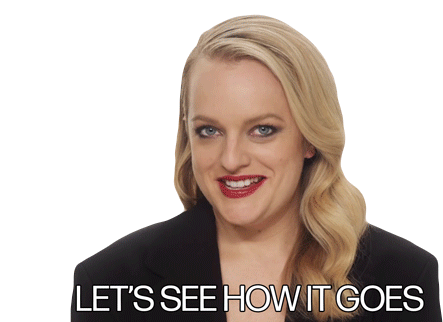 Lets See How It Goes Elisabeth Moss Sticker – Lets See How It Goes ...