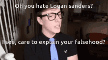 Hate On Logan Logan Sanders GIF - Hate On Logan Logan Sanders Falsehood GIFs