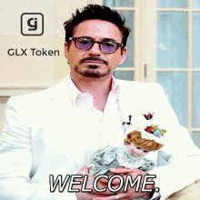 Robert Downey Jr Welcome GIF