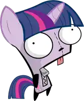 twilight sparkle from my little pony is a cartoon character with big eyes