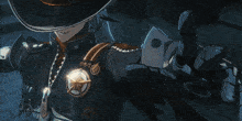 a person is holding a gun that is shooting a bright light