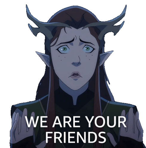 We Are Your Friends Keyleth Sticker - We Are Your Friends Keyleth The Legend Of Vox Machina Stickers