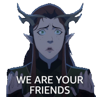 We Are Your Friends Keyleth Sticker - We Are Your Friends Keyleth The Legend Of Vox Machina Stickers