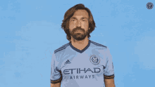 nycfc pirlo thumbs up poker face cool