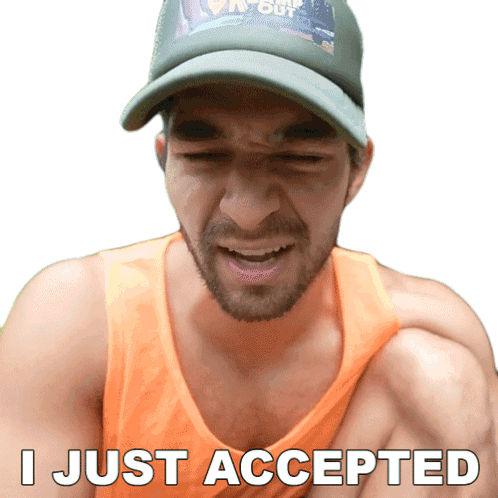 I Just Accepted Wil Dasovich Sticker - I Just Accepted Wil Dasovich Wil Dasovich Vlogs Stickers