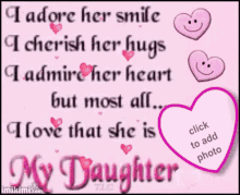 Daughter I Adore Her Smile GIF - Daughter I Adore Her Smile I Cherish Her Hugs GIFs