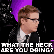 What The Heck Are You Doing Chad Bergström GIF - What The Heck Are You Doing Chad Bergström Chadtronic GIFs