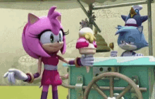 Amy Rose Helado GIF - Amy Rose Helado Sonic Boom GIFs