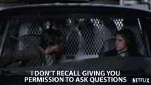 I Dont Recall Giving You Permission To Ask Questions Jedidiah Goodacre GIF - I Dont Recall Giving You Permission To Ask Questions Jedidiah Goodacre Kyle GIFs