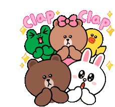 Brown Cony Sticker - Brown Cony Line Stickers