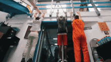 Hanging Corridor Crew GIF - Hanging Corridor Crew Hold It GIFs