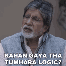 Kahan Gaya Tha Tumhara Logic Amitabh Bachchan GIF - Kahan Gaya Tha Tumhara Logic Amitabh Bachchan Goodbye Movie GIFs