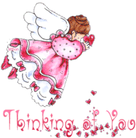 Love Thinking Of You Sticker - Love Thinking Of You Angel Stickers