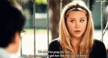 Amanda Bynes Pray For Her GIF - Amanda Bynes Pray For Her Easy A GIFs