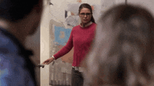 Supergirl Backing Away GIF - Supergirl Backing Away Back Against Wall GIFs