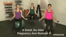 My Favorite Arm Workout While Pregnant - It'S Quick, Easy & Comfortable! GIF