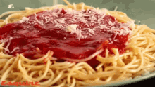 spaghetti cheese toppings sprinkle delicious