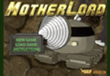 a video game called motherload is being played on a computer screen .