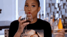 Tamar Braxton Wine GIF - Tamar Braxton Wine Nope GIFs