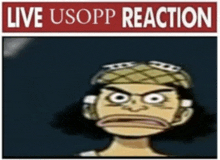 Usopp Live Reaction One Piece Goofy Ahh Face GIF
