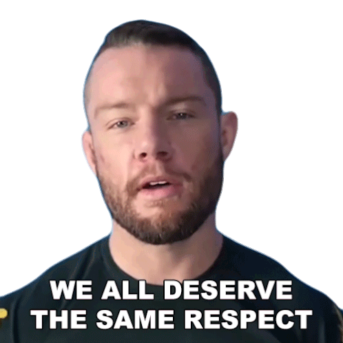 We All Deserve The Same Respect Jordan Preisinger Sticker - We All Deserve The Same Respect Jordan Preisinger Jordan Teaches Jiujitsu Stickers