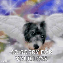Dog Angel GIF - Dog Angel So Sorry For You Loss GIFs