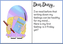 gnome dear diary animated gnome card