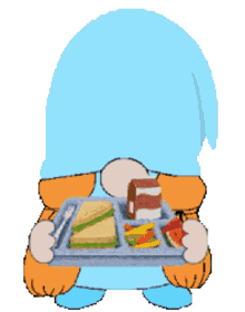 animated school gnome high school lunch time