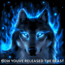 Fire Wolf Animated GIF