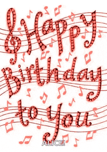 a greeting card that says happy birthday to you